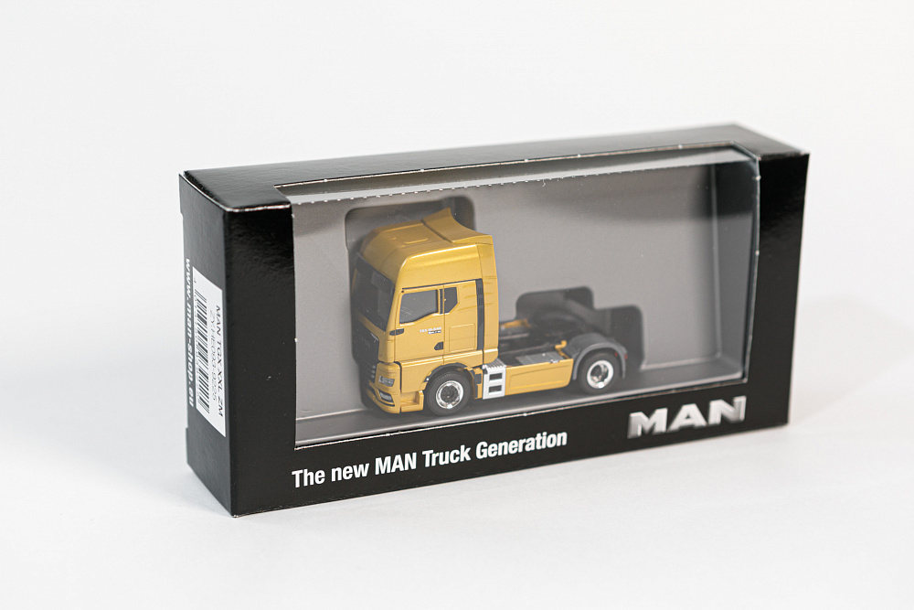 Масштабная модель грузового автомобиля MAN TGX XXL - 14,5*9,5*7 см